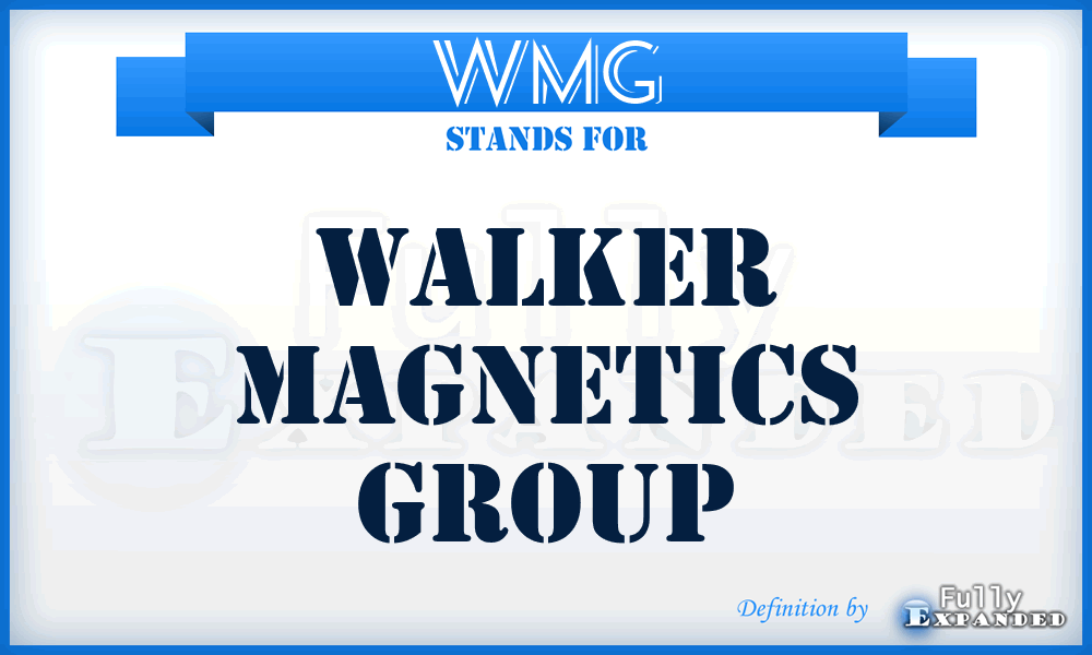 WMG - Walker Magnetics Group