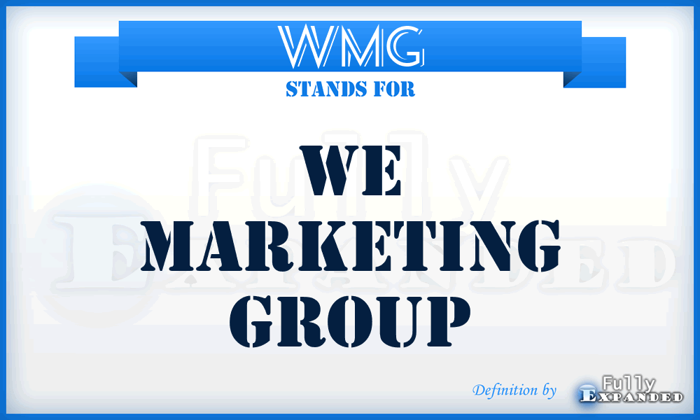WMG - We Marketing Group