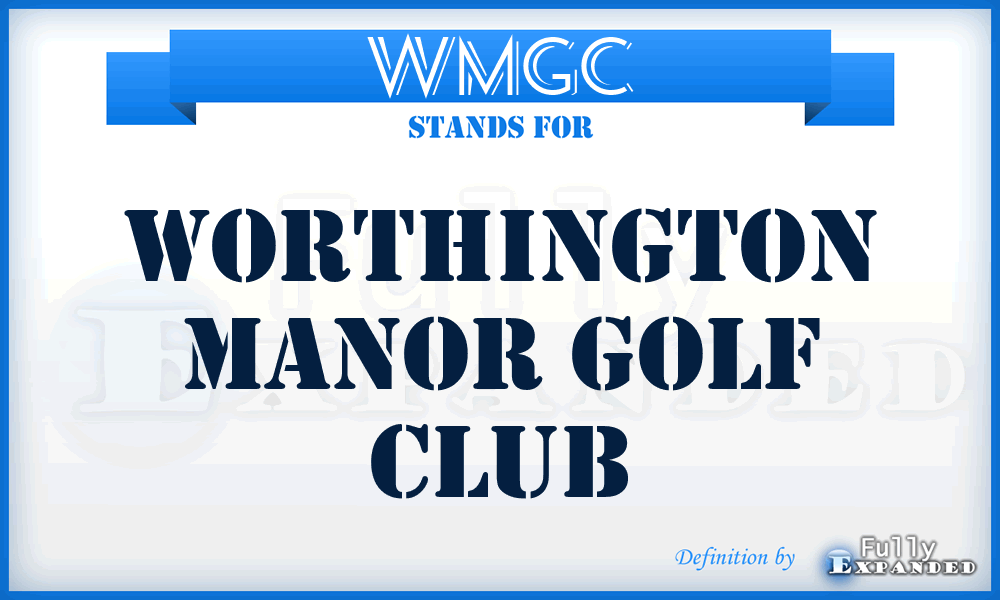 WMGC - Worthington Manor Golf Club