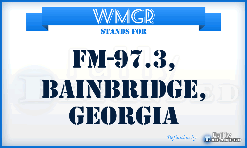 WMGR - FM-97.3, Bainbridge, Georgia