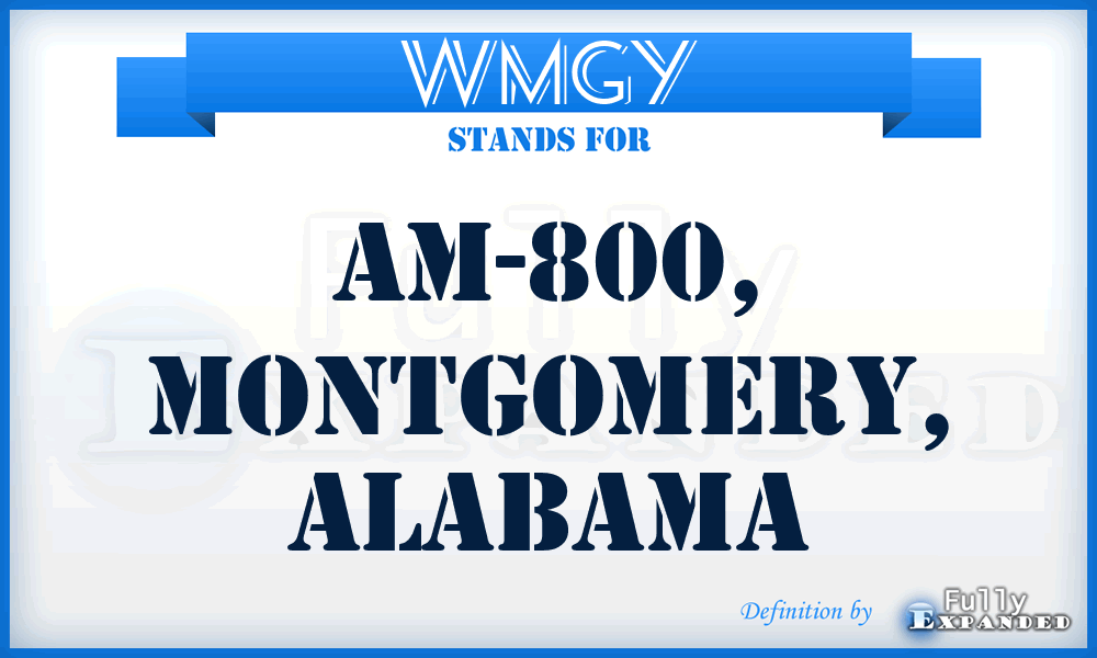 WMGY - AM-800, Montgomery, Alabama