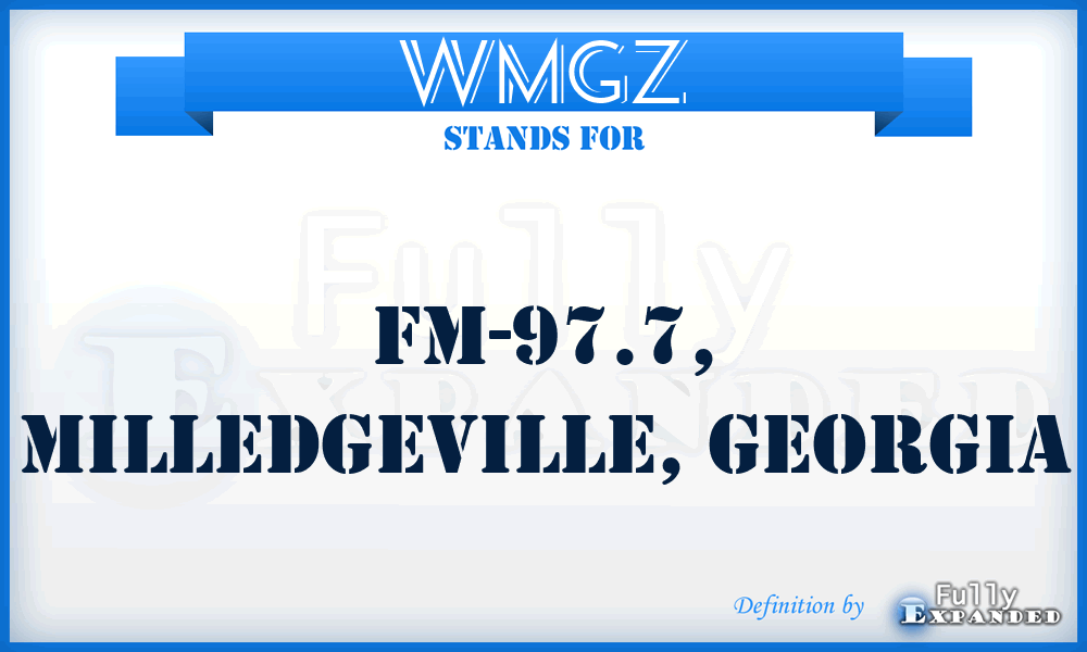 WMGZ - FM-97.7, Milledgeville, Georgia