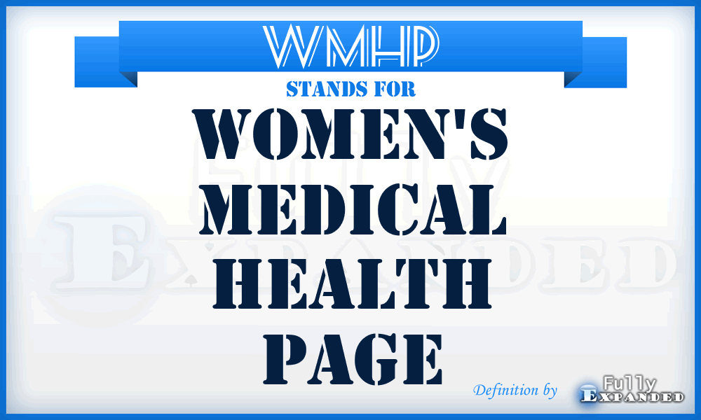 WMHP - Women's Medical Health Page