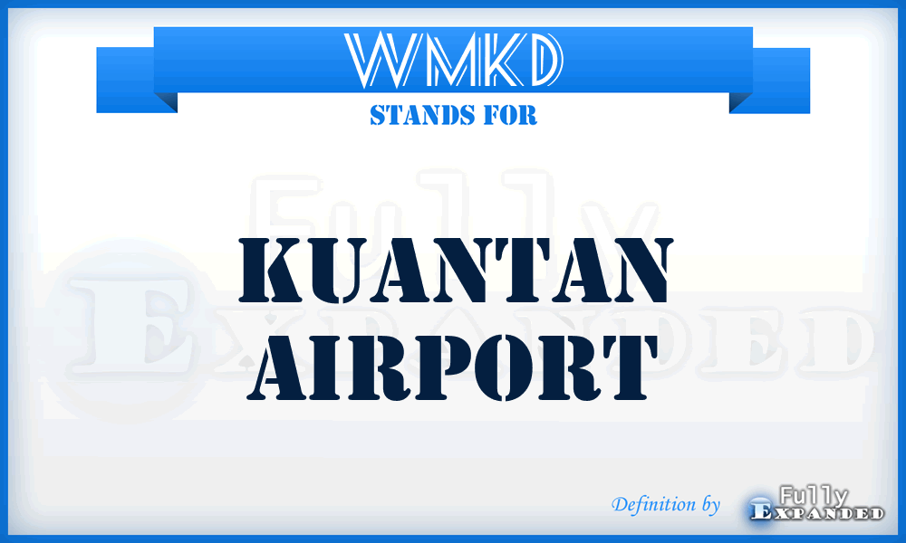 WMKD - Kuantan airport