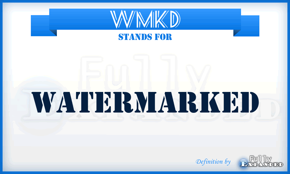 WMKD - Watermarked