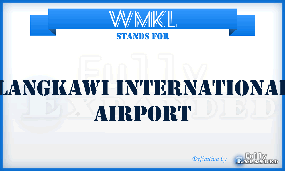 WMKL - Langkawi International airport