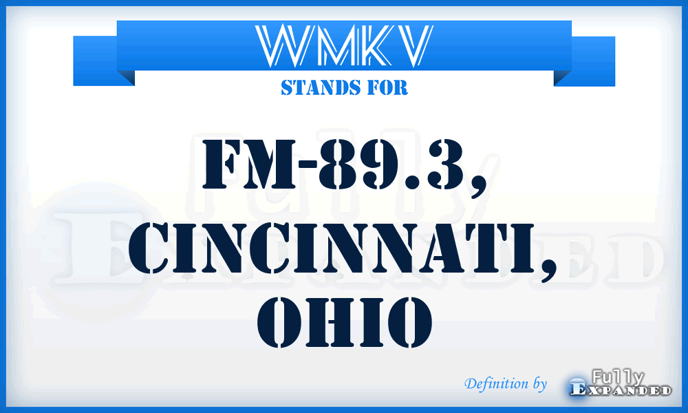 WMKV - FM-89.3, Cincinnati, Ohio