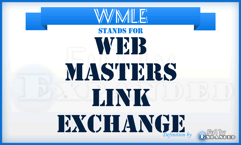 WMLE - Web Masters Link Exchange