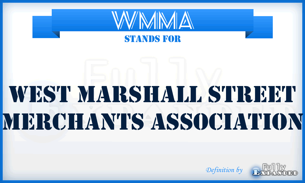 WMMA - West Marshall Street Merchants Association