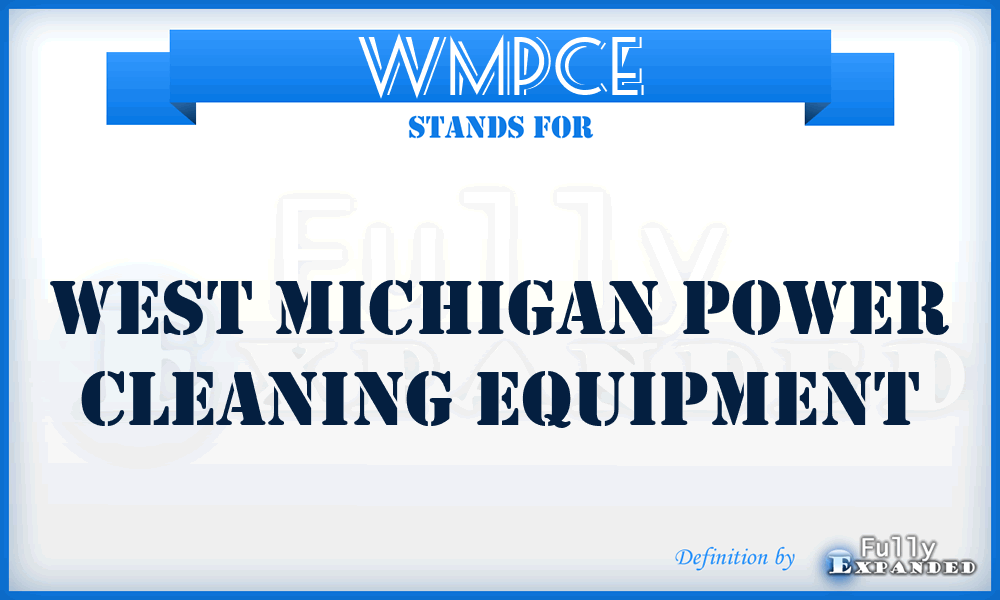 WMPCE - West Michigan Power Cleaning Equipment