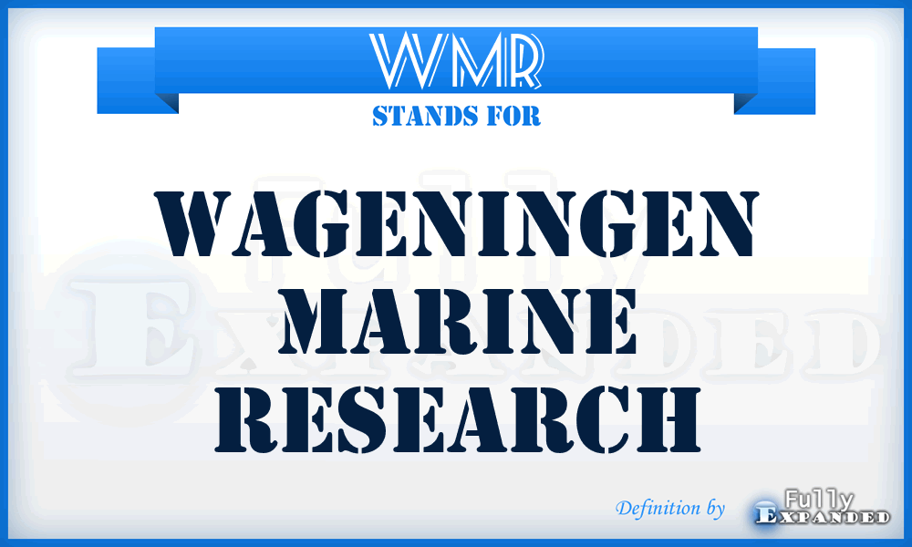 WMR - Wageningen Marine Research