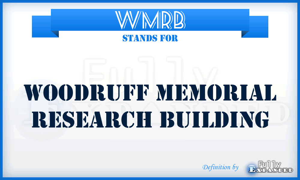 WMRB - Woodruff Memorial Research Building