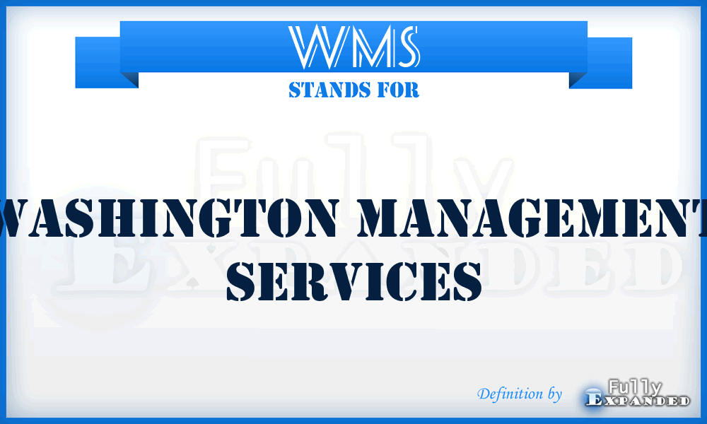 WMS - Washington Management Services