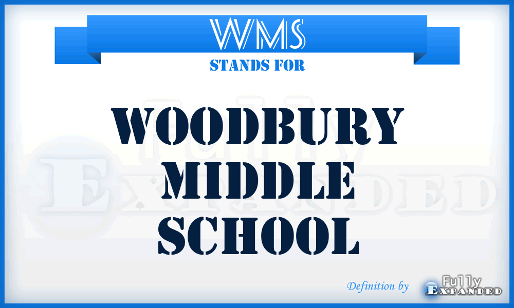 WMS - Woodbury Middle School