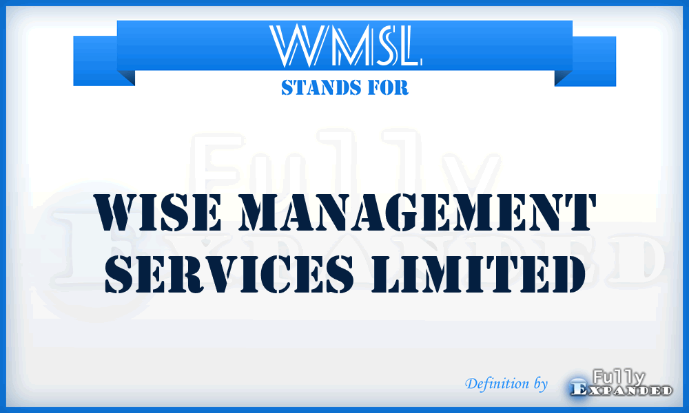 WMSL - Wise Management Services Limited