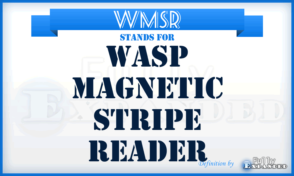 WMSR - Wasp Magnetic Stripe Reader