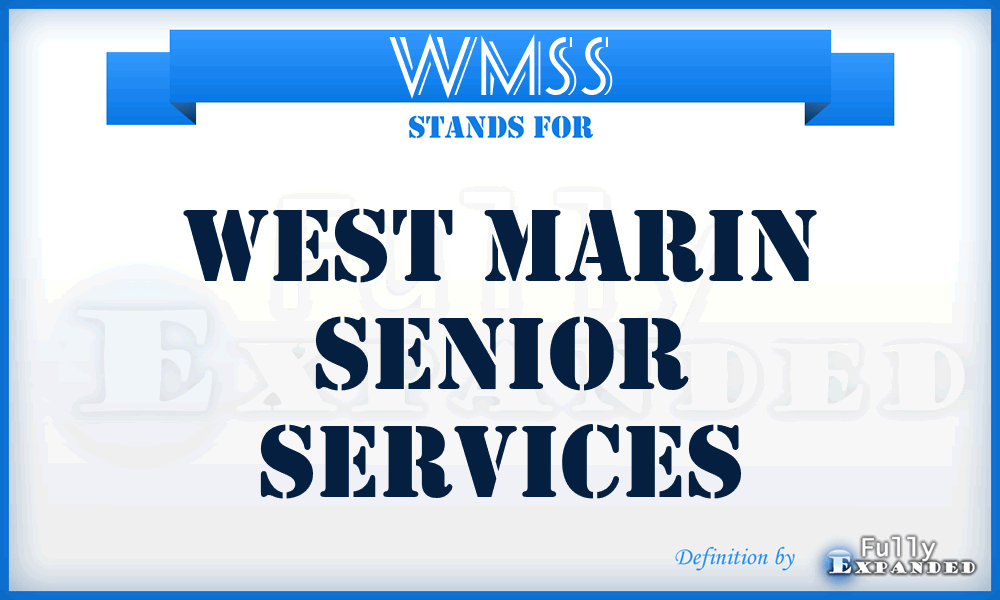 WMSS - West Marin Senior Services