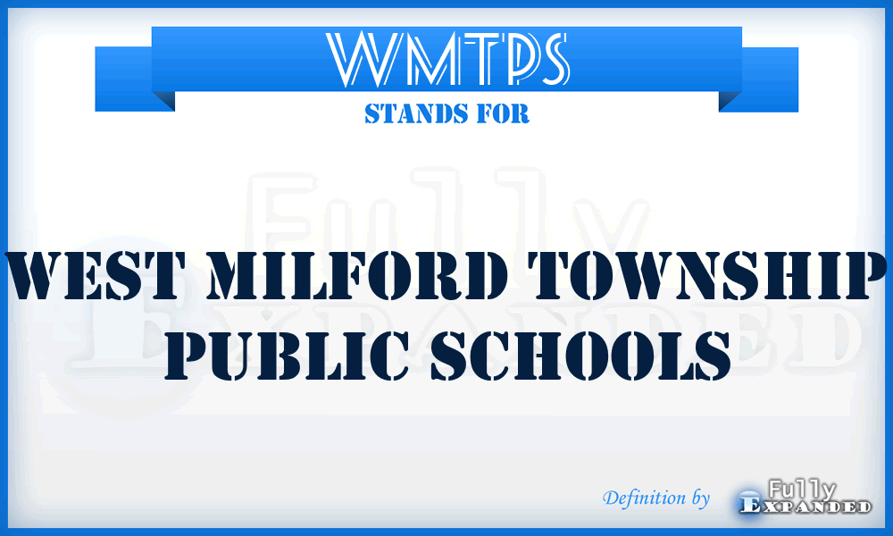 WMTPS - West Milford Township Public Schools