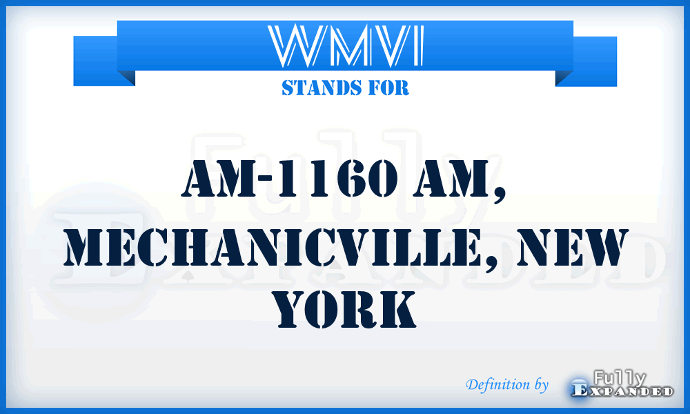 WMVI - AM-1160 AM, Mechanicville, New York