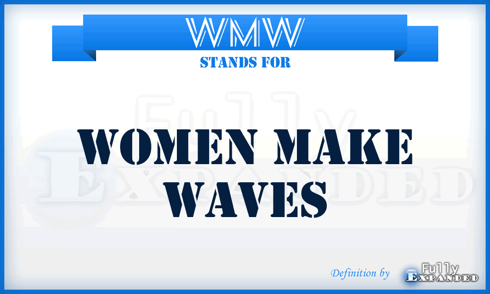 WMW - Women Make Waves