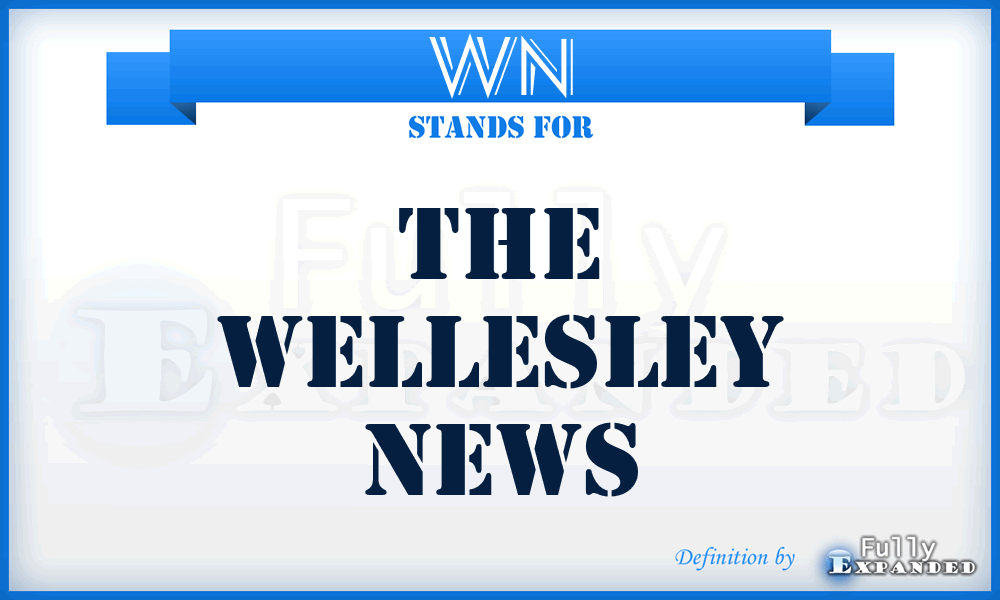 WN - The Wellesley News