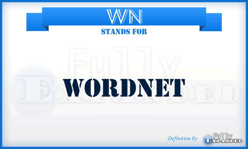 WN - WordNet