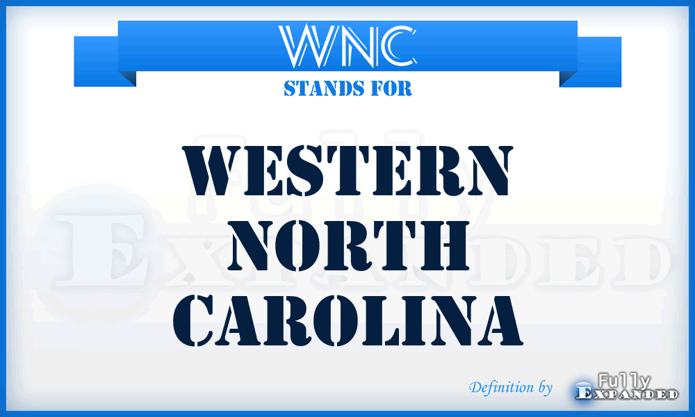 WNC - Western North Carolina