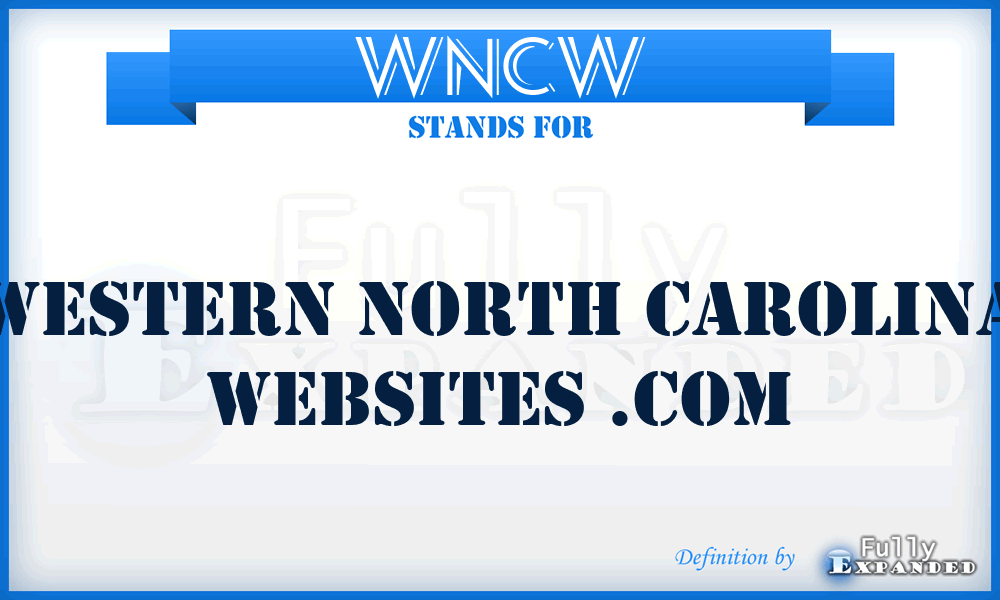 WNCW - Western North Carolina Websites .Com