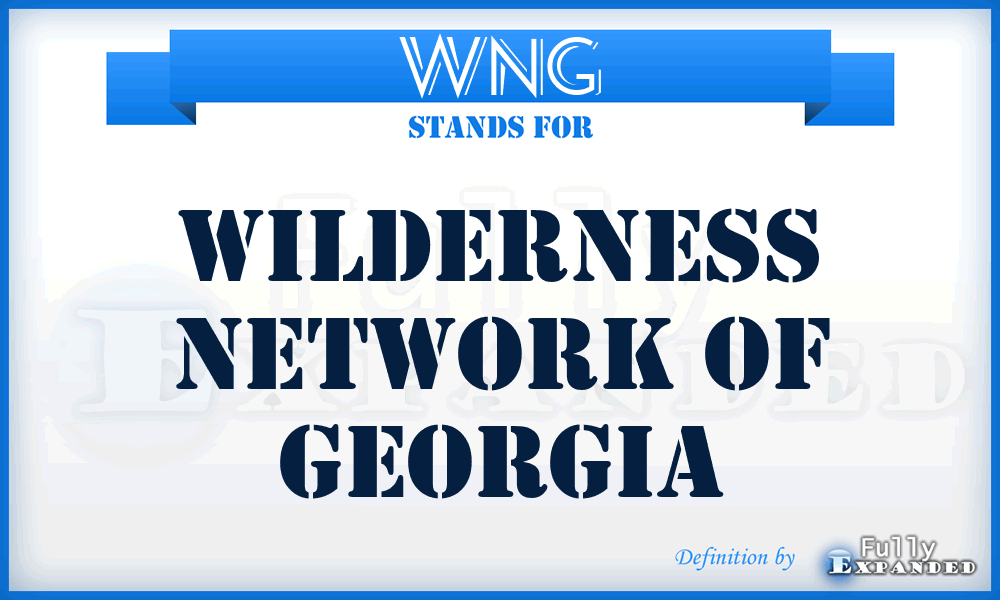WNG - Wilderness Network of Georgia