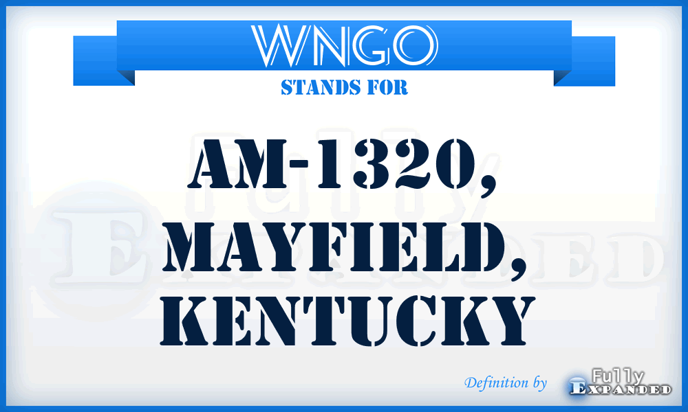 WNGO - AM-1320, Mayfield, Kentucky