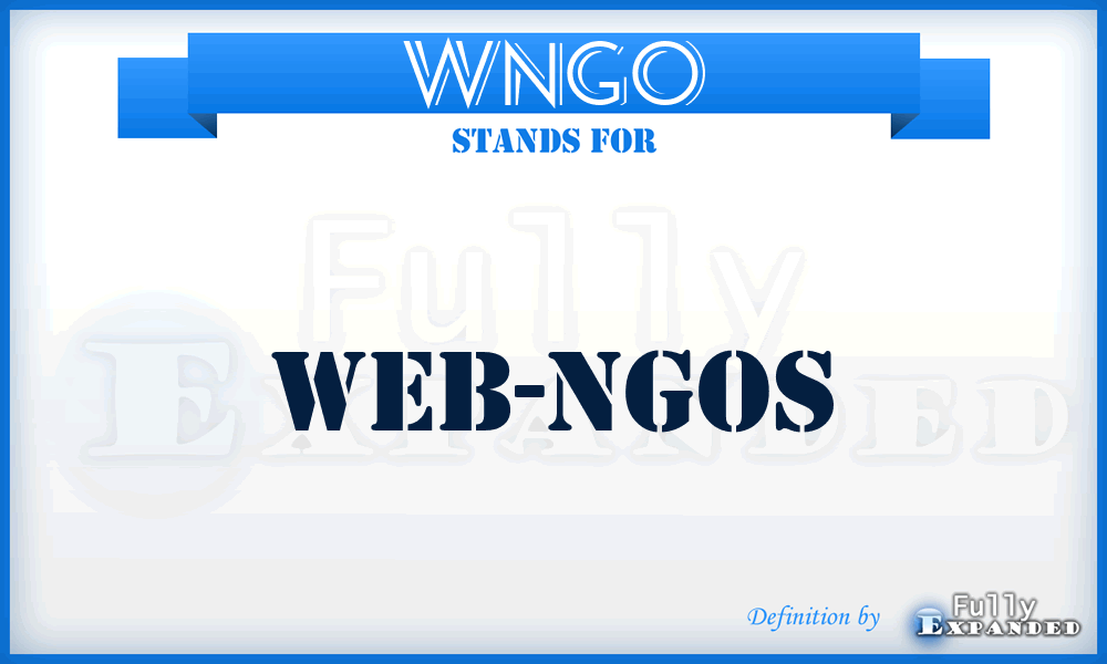WNGO - Web-NGOs