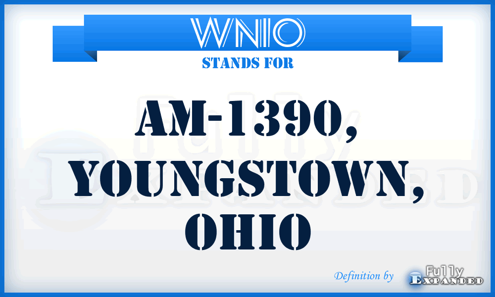 WNIO - AM-1390, Youngstown, Ohio