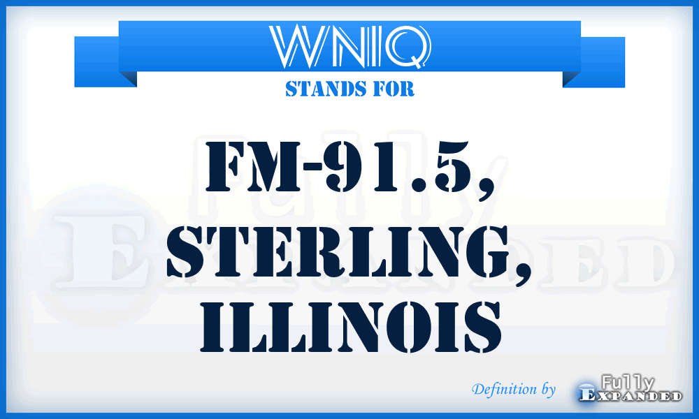 WNIQ - FM-91.5, Sterling, Illinois