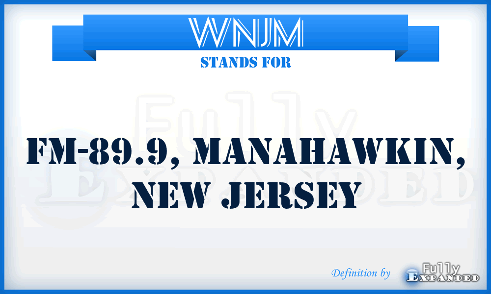 WNJM - FM-89.9, Manahawkin, New Jersey