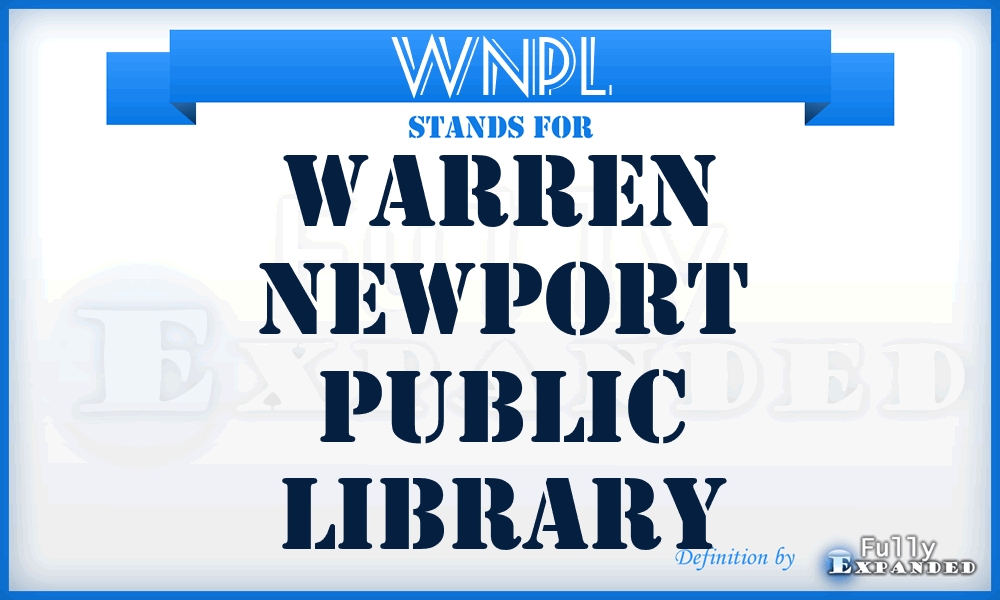 WNPL - Warren Newport Public Library