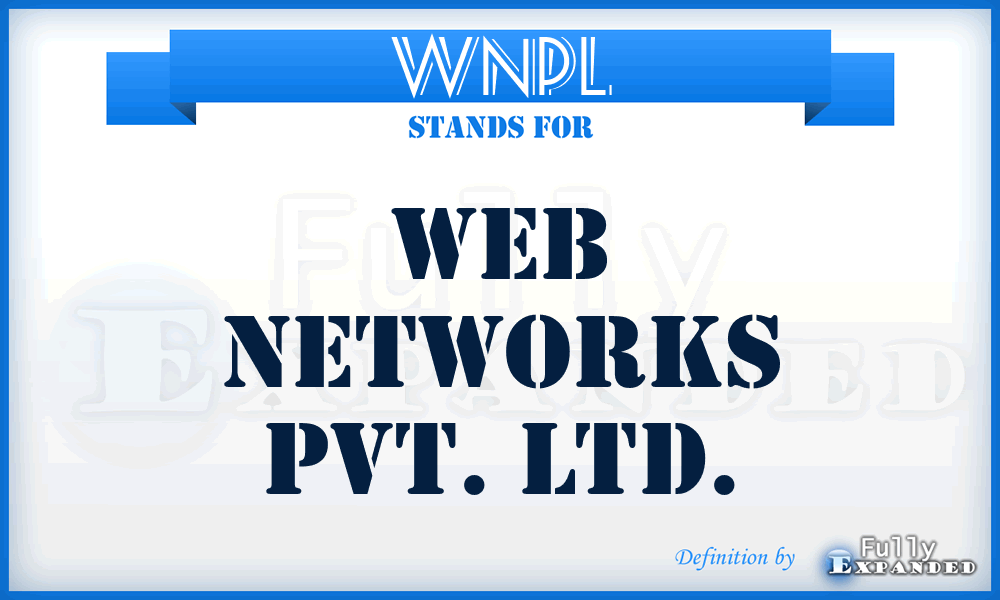 WNPL - Web Networks Pvt. Ltd.