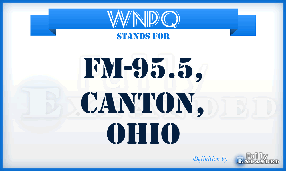 WNPQ - FM-95.5, Canton, Ohio