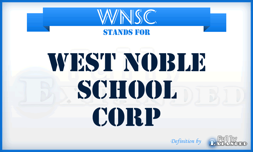 WNSC - West Noble School Corp
