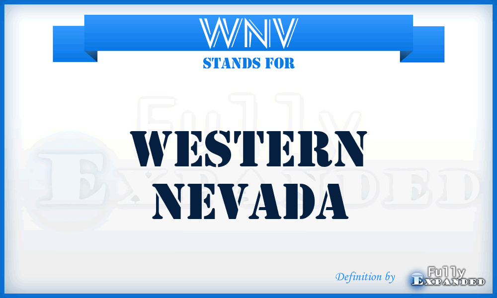 WNV - Western Nevada