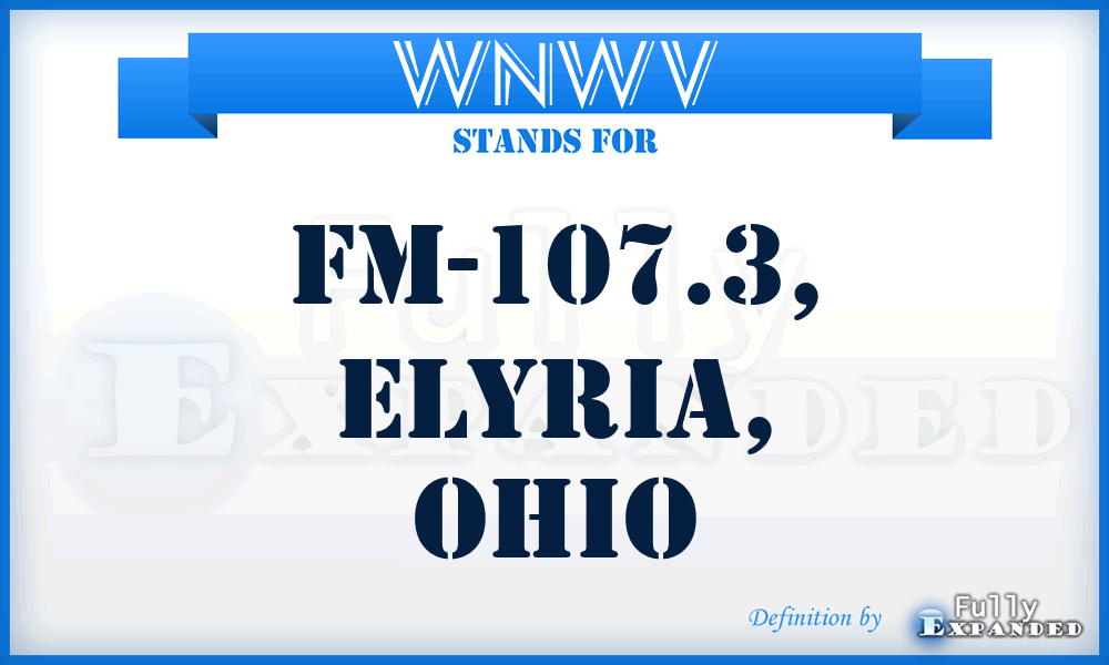 WNWV - FM-107.3, Elyria, Ohio