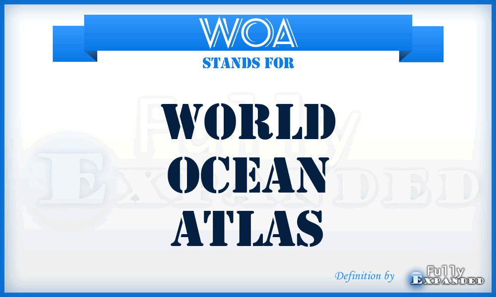 WOA - World Ocean Atlas