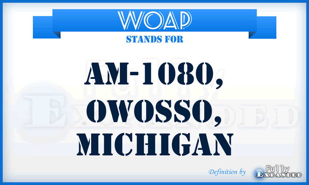 WOAP - AM-1080, Owosso, Michigan