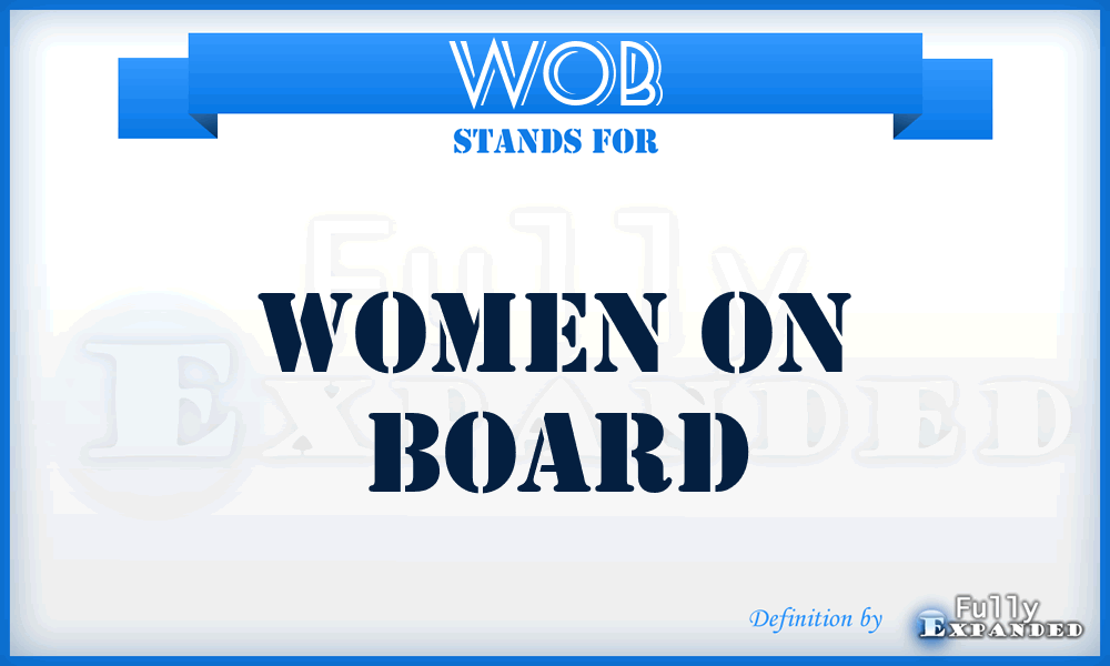 WOB - Women On Board