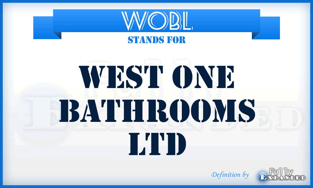 WOBL - West One Bathrooms Ltd