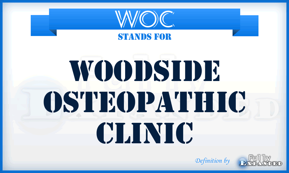 WOC - Woodside Osteopathic Clinic