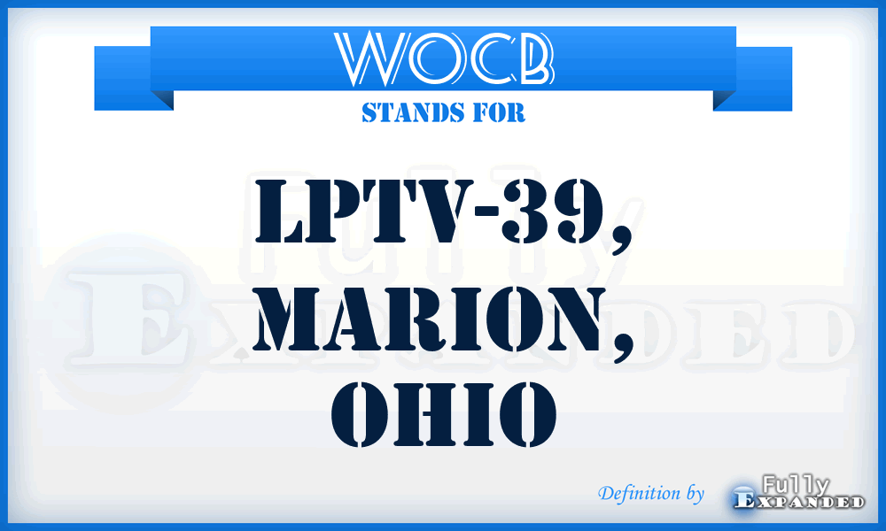 WOCB - LPTV-39, Marion, Ohio