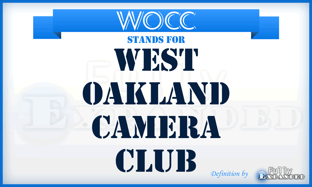 WOCC - West Oakland Camera Club