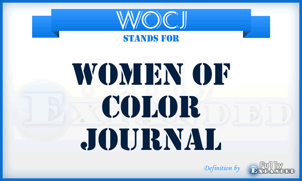 WOCJ - Women of Color Journal