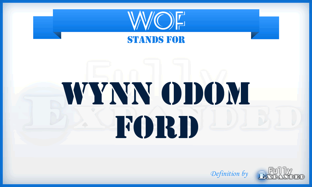 WOF - Wynn Odom Ford