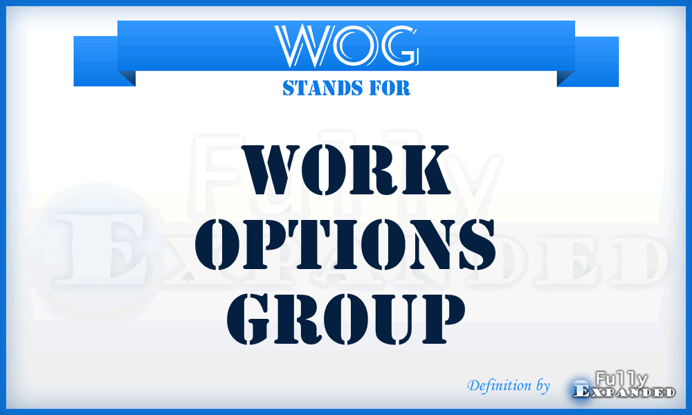 WOG - Work Options Group